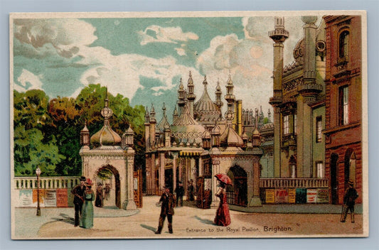 HOLD TO LIGHT TRANSPARENCY SERIES HTL ROYAL PAVILION BRIGHTON ANTIQUE POSTCARD