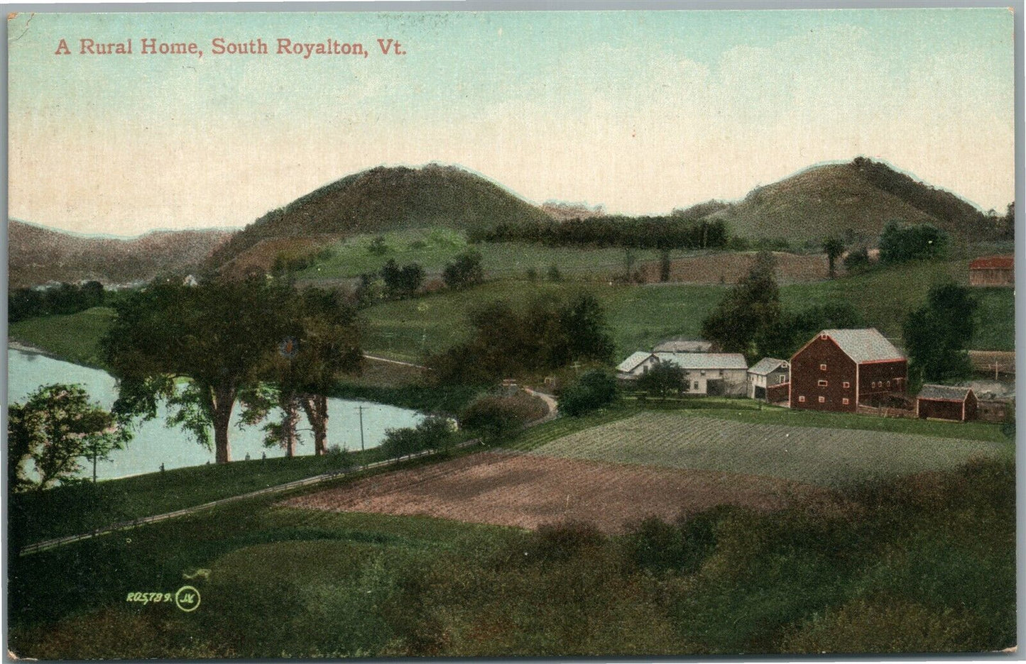 SOUTH ROYALTON VT RURAL HOME ANTIQUE POSTCARD