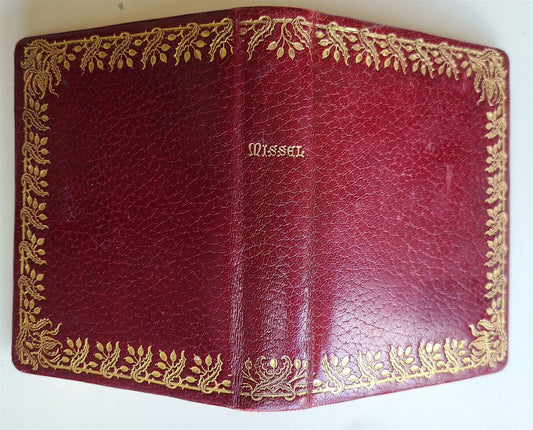 1901 MISSAL IN FRENCH ILLUSTRATED antique MISSEL DU SACRE COEUR decorative bound