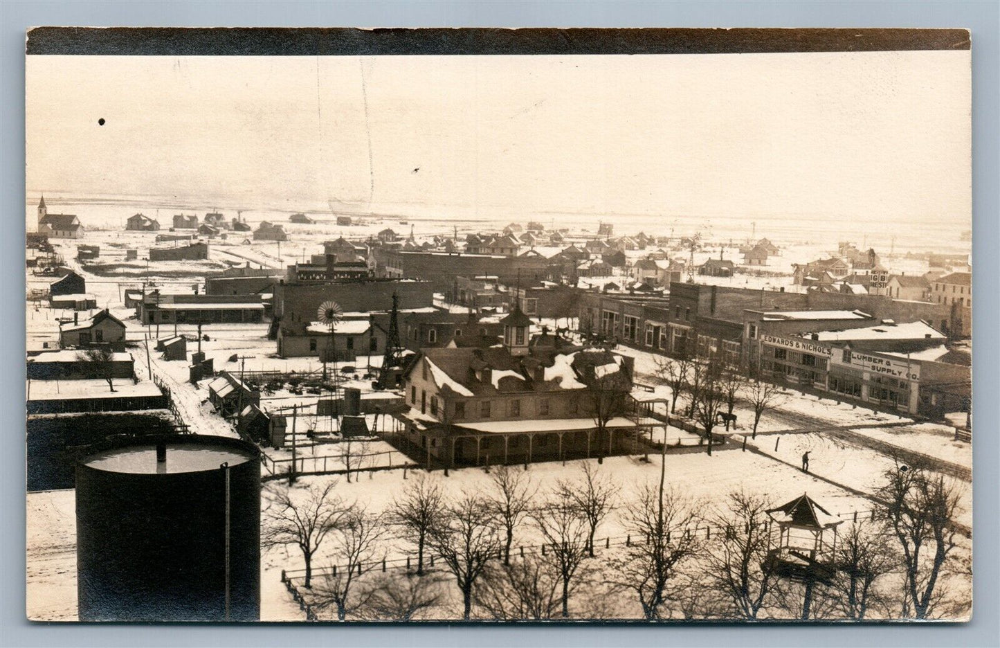 SPEARVILLE KS ANTIQUE REAL PHOTO POSTCARD RPPC