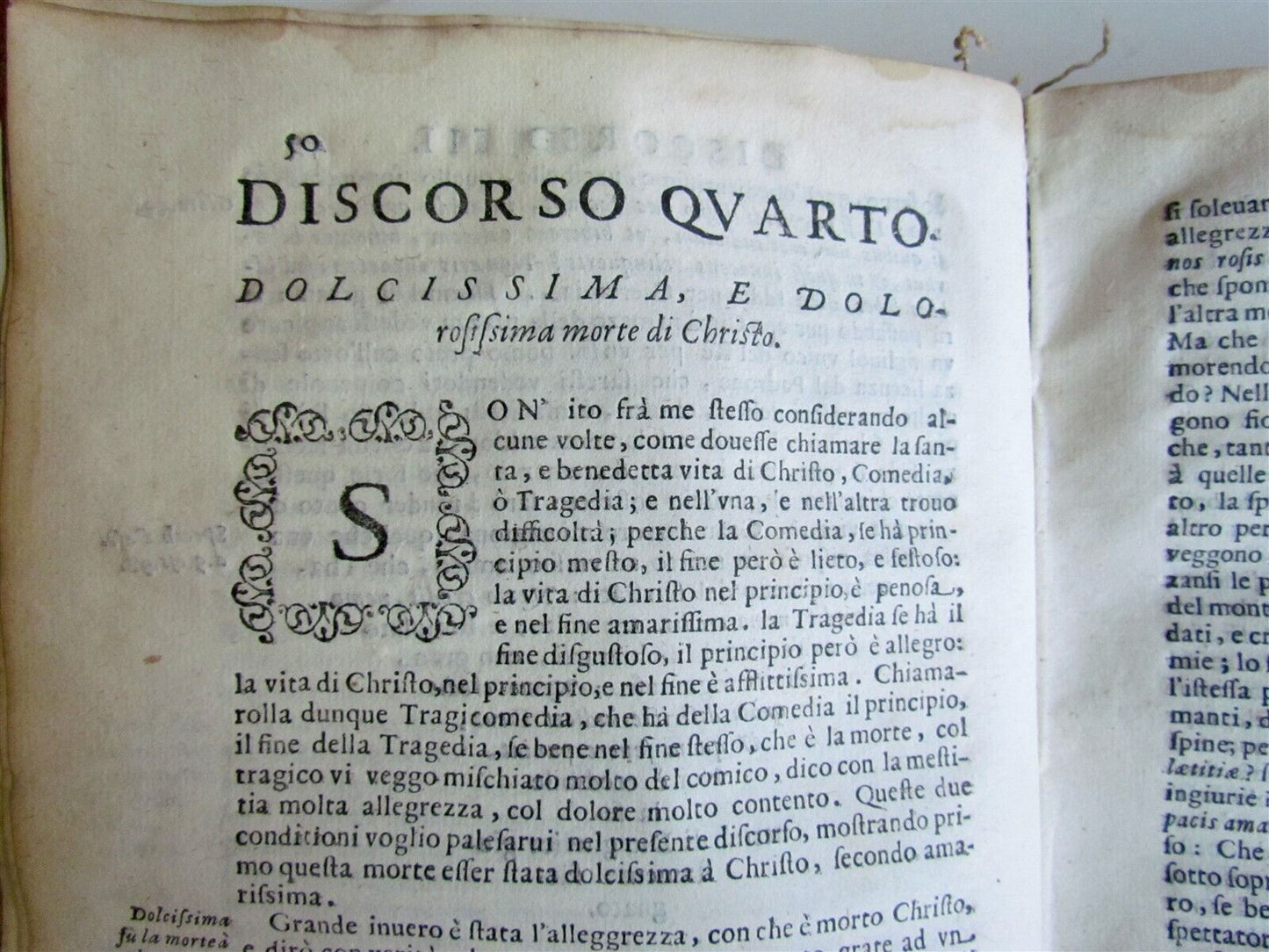 1607 DISCORSI DEL P.GREGORIO MASTRILLI DELLA COMPAGNIA DI GIESU antique VELLUM