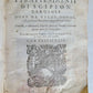 1592 I TRATTENIMENTI DI SCIPION BARGAGLI antique VELLUM BINDING