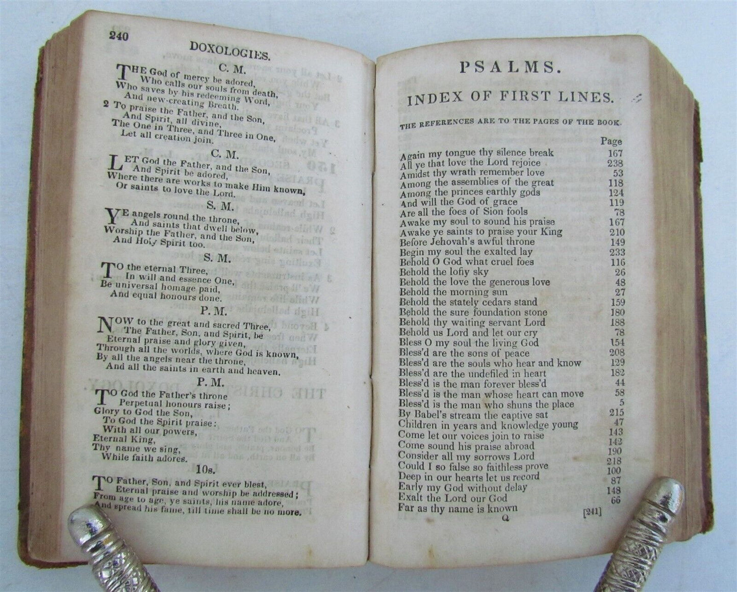 1850s PRESBYTERIAN CHURCH PSALMS & HYMNS antique PHILADELPHIA AMERICANA