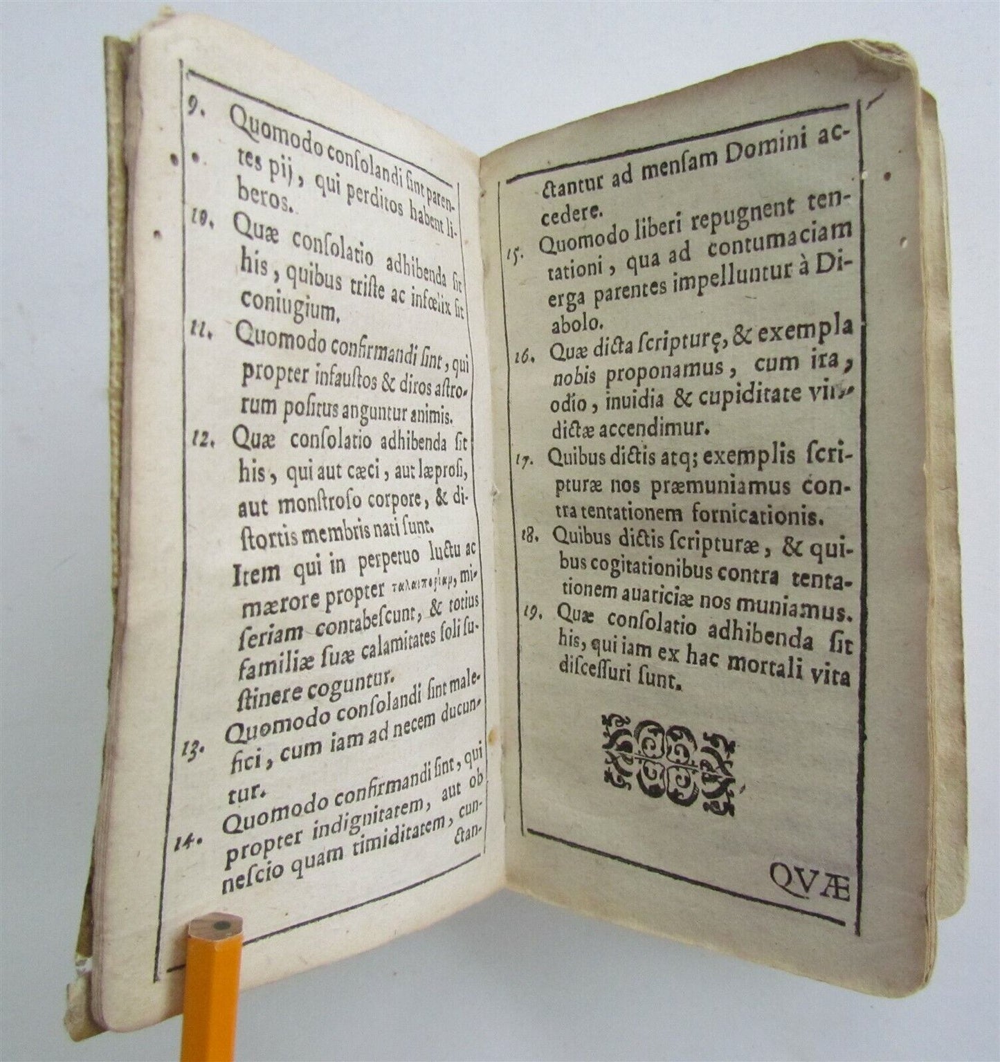 1590 Antidote Against Temptations of Every Sort antique VELLUM 16 century Weller