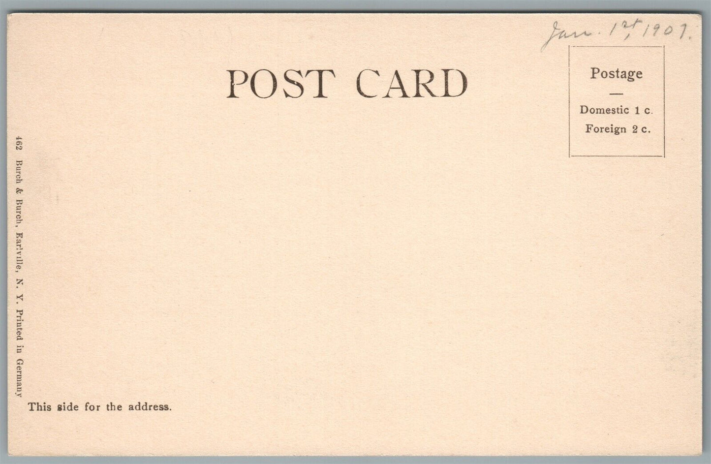 EARLVILLE NY QUINCY SQUARE ANTIQUE POSTCARD