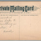 MT.MORRIS NY DT. MYRON MILLS MEMORIAL FOUNTAIN ANTIQUE PRIVATE MAILING POSTCARD