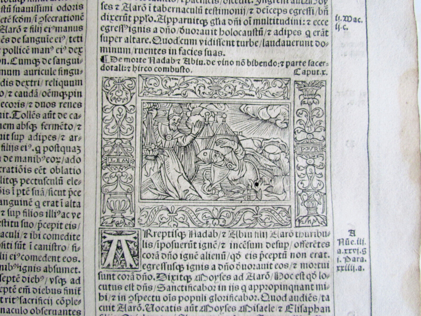 1529 BIBLE ILLUSTRATED TEXTUS BIBLIA antique FOLIO in LATIN RARE 16th CENTURY