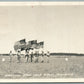 CAMP RIPLEY MN SOLDIERS W/ FLAGS VINTAGE REAL PHOTO POSTCARD RPPC