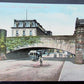 VINTAGE POSTCARD RAILROAD ARCH MAIN STREET SPRINGFIELD MASS. trolley railway