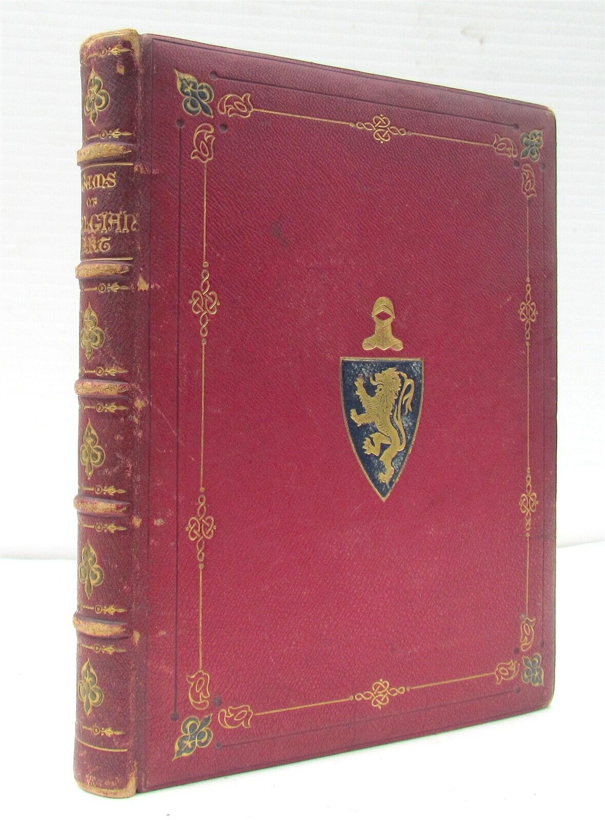 1872 GEMS of BELGIAN ART by W. SCOTT antique SIGNED FINE BINDING ILLUSTRATED