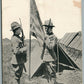 AMERICAN SOLDIERS w/ FLAG & RIFLES WWI ANTIQUE POSTCARD WE ARE ALWAYS READY