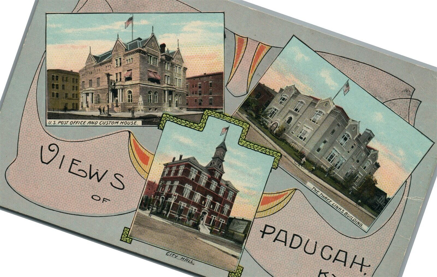 PADUCAH KY VIEWS HOME WEEK ADVERTISING ANTIQUE POSTCARD