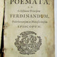 1682 LATIN POETRY COLLECTION by Petrus Francius PRIZED VELLUM BINDING ANTIQUE