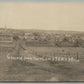 CASCADE IA FROM CEMETERY HILL ANTIQUE REAL PHOTO POSTCARD RPPC