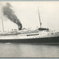 STEAMSHIP SS ACADIA VINTAGE REAL PHOTO POSTCARD RPPC