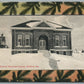 GUILFORD ME MEMORIAL LIBRARY ANTIQUE POSTCARD