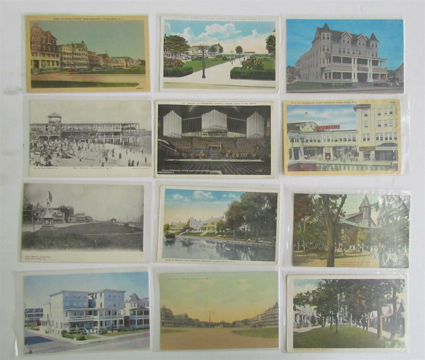 OCEAN GROVE NJ lot of 47 ANTIQUE & VINTAGE POSTCARDS