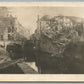 WWI ERA DESTROYED BUILDING ANTIQUE REAL PHOTO POSTCARD RPPC