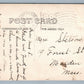 CHELSEA MA STREET SCENE ANTIQUE REAL PHOTO POSTCARD RPPC