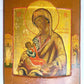 RUSSIAN ICON 18th century MILK GIVER THEOTOKOS or HELPER in CHILDBIRTH antique