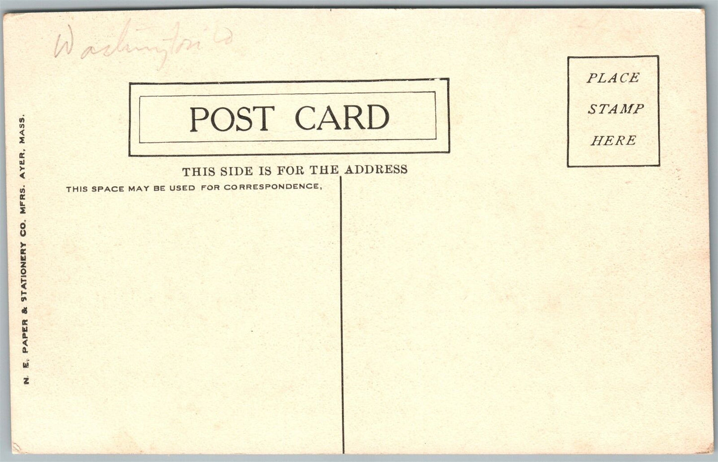 WASHINGTON PA W. & J. COLLEGE ANTIQUE POSTCARD