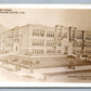RICHLAND CENTER WI HIGH SCHOOL ARCHITECT ADVERT ANTIQUE REAL PHOTO POSTCARD RPPC