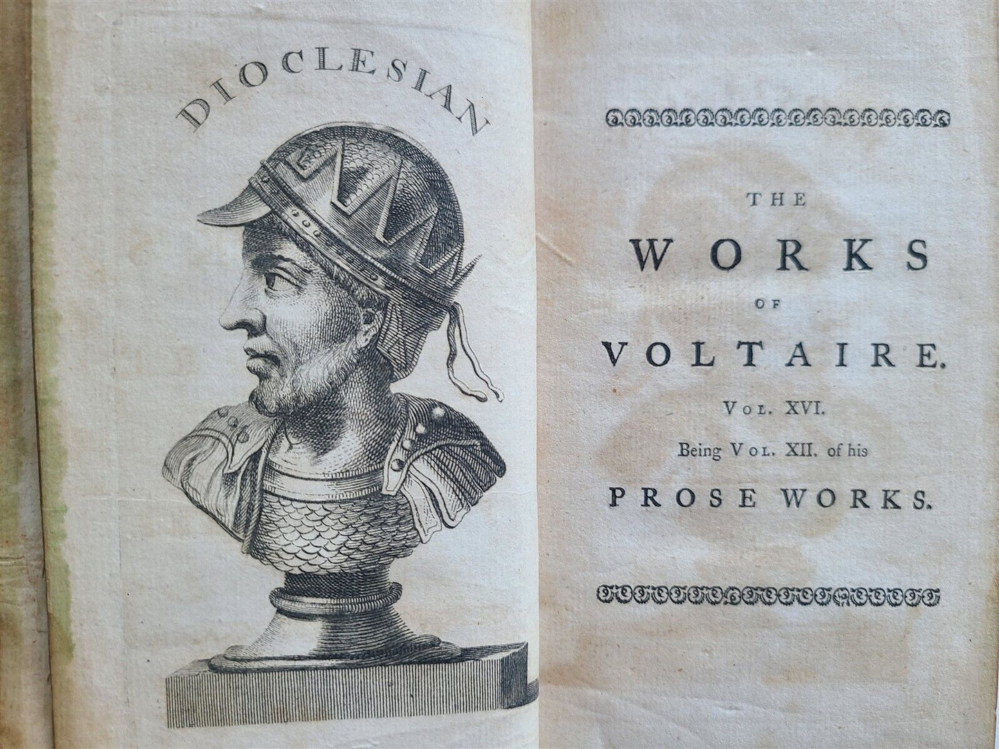 1761 - 1769 VOLTAIRE WORKS antique 31 VOLUMES in ENGLISH