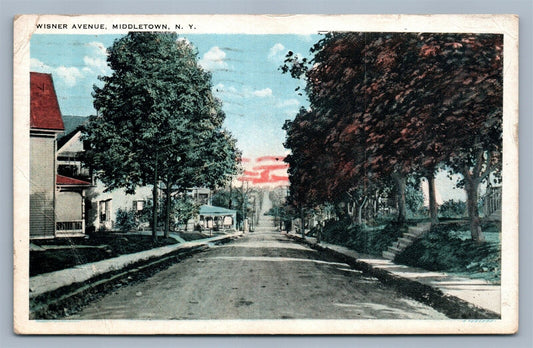 MIDDLETOWN NY WISNER AVENUE ANTIQUE POSTCARD