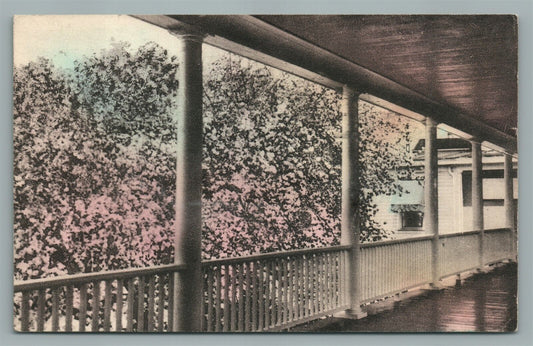 MONTAQUE NJ ROCK VIEW HOUSE VINTAGE HAND COLORED POSTCARD