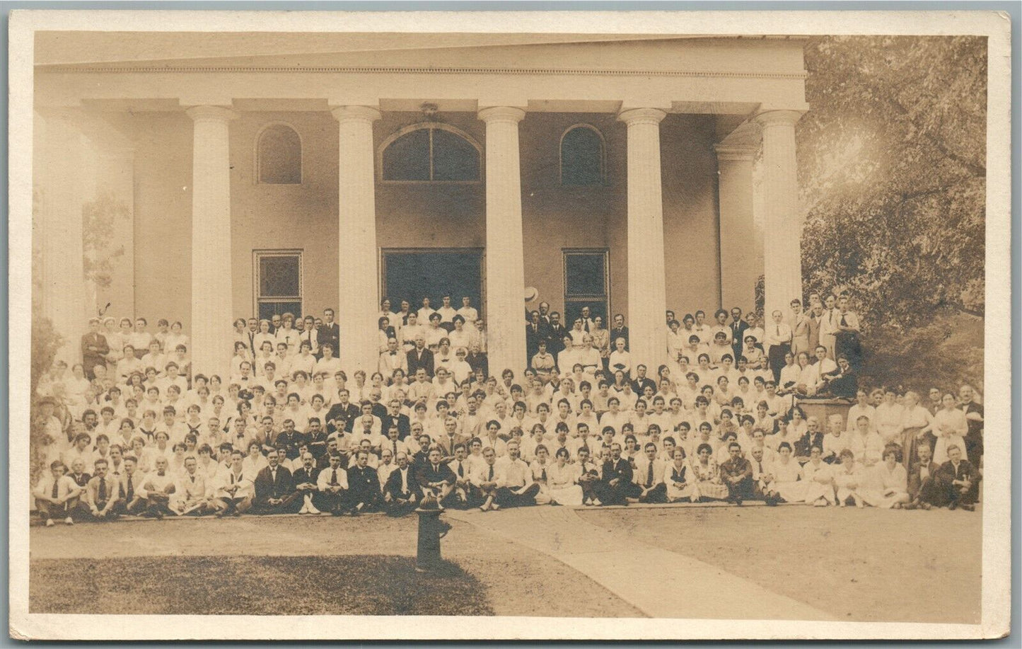 PRINCETON NJ GROUP ANTIQUE REAL PHOTO POSTCARD RPPC