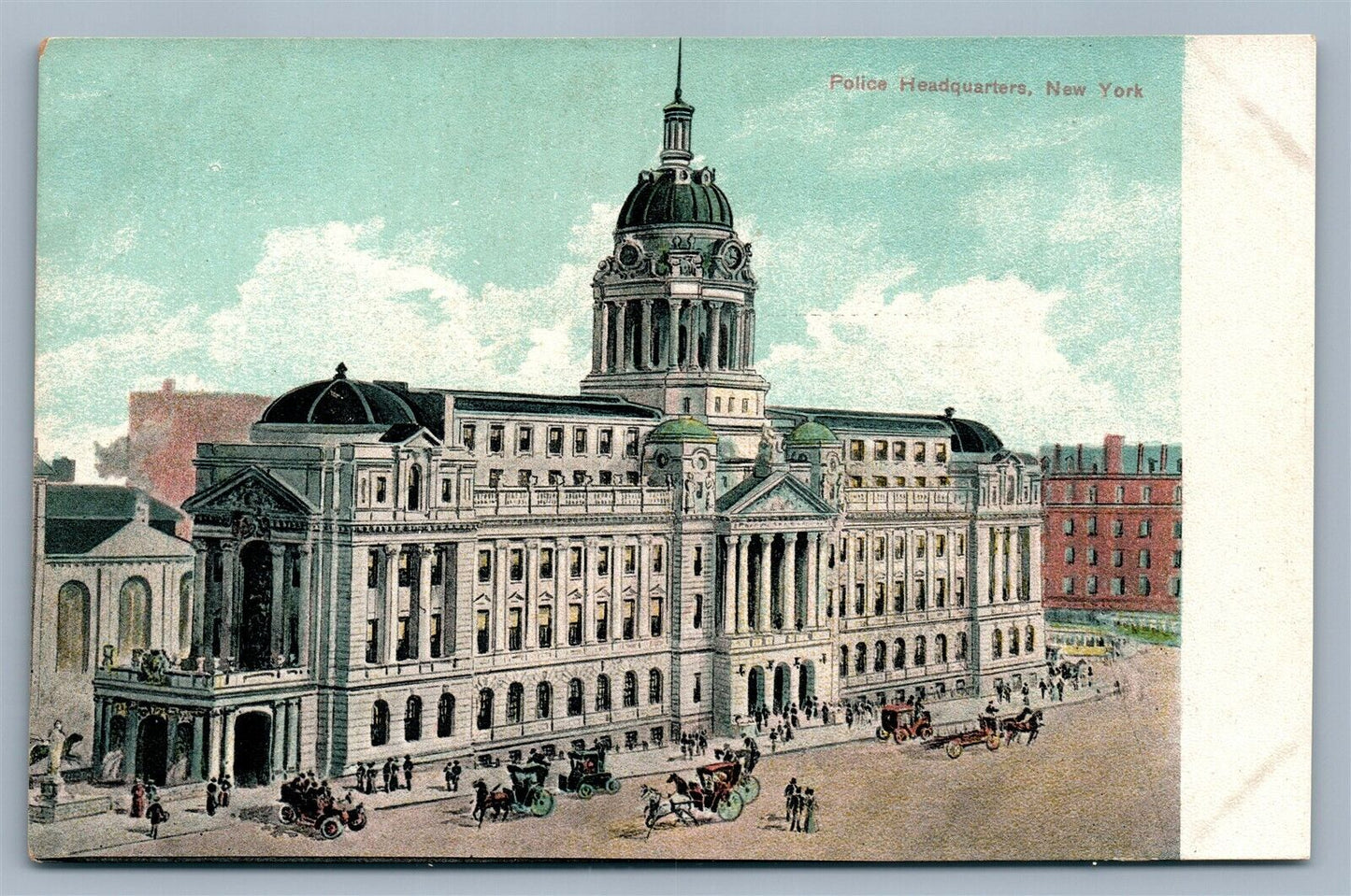 NEW YORK CITY POLICE HEADQUARTERS ANTIQUE POSTCARD