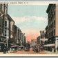 TROY NY FULTON & RIVER STREETS ANTIQUE POSTCARD