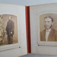 1880s PHOTO ALBUM VICTORIAN antique w/ decorative binding w/CDV 50 photos