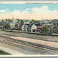 CRESSON PA BUSINESS SECTION & PENNA RAILROAD ANTIQUE POSTCARD