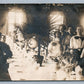 HARLEYSVILLE PA BENEFICIAL ASSOCIATION BANQUET ANTIQUE REAL PHOTO POSTCARD RPPC