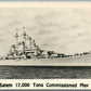 MILITARY SHIP USS SALEM 1949 VINTAGE REAL PHOTO POSTCARD RPPC