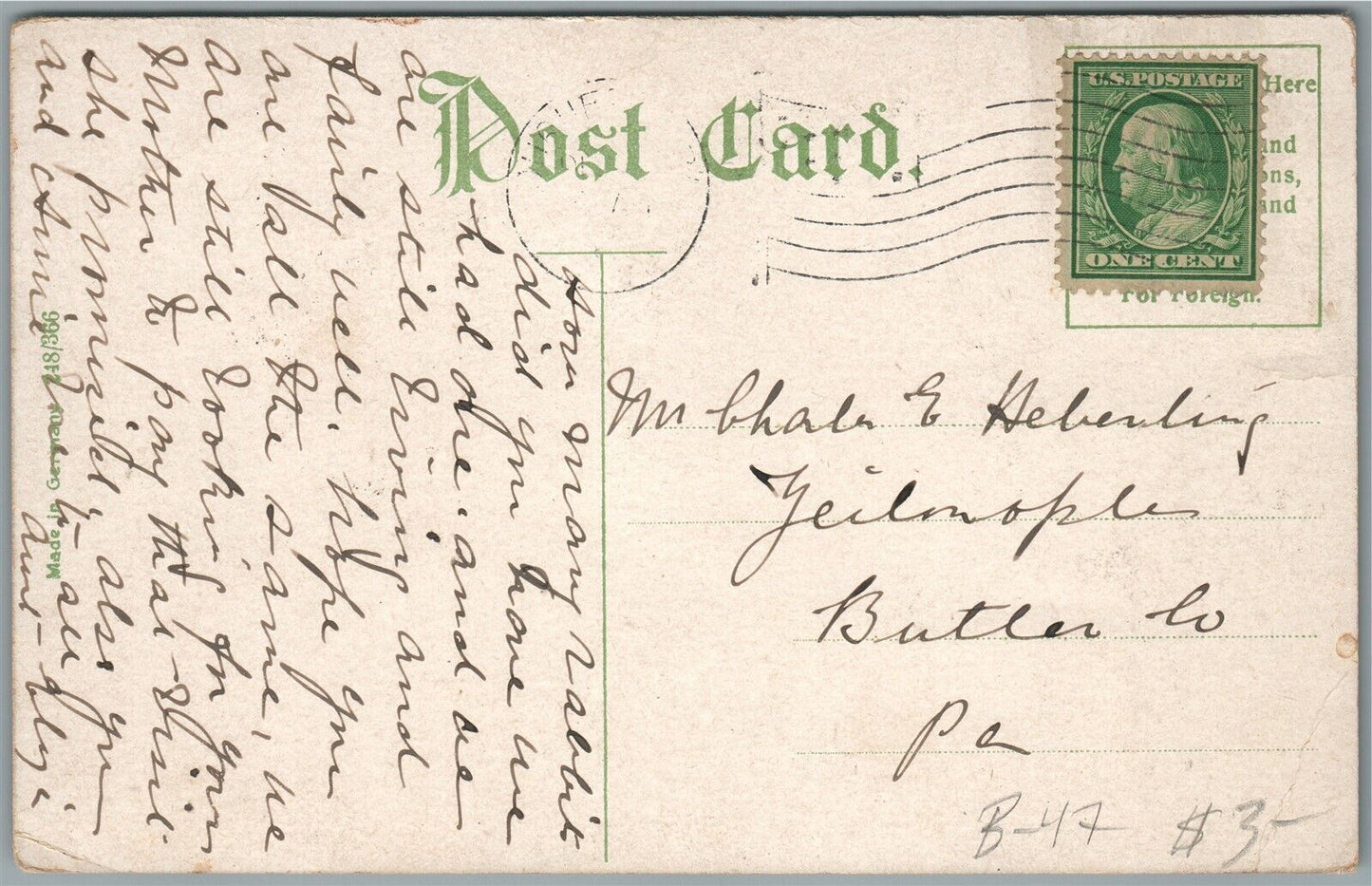 DIQUESNE PA BL;AST FURNACE CARNEGIE STEEL WORKS ANTIQUE POSTCARD