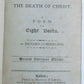 1796 CALVARY or DEATH OF CHRIST A POEM by RICHARD CUMBERLAND antique AMERICANA