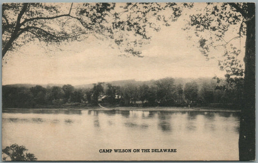 CAMP WILSON on DELAWARE NJ VINTAGE POSTCARD