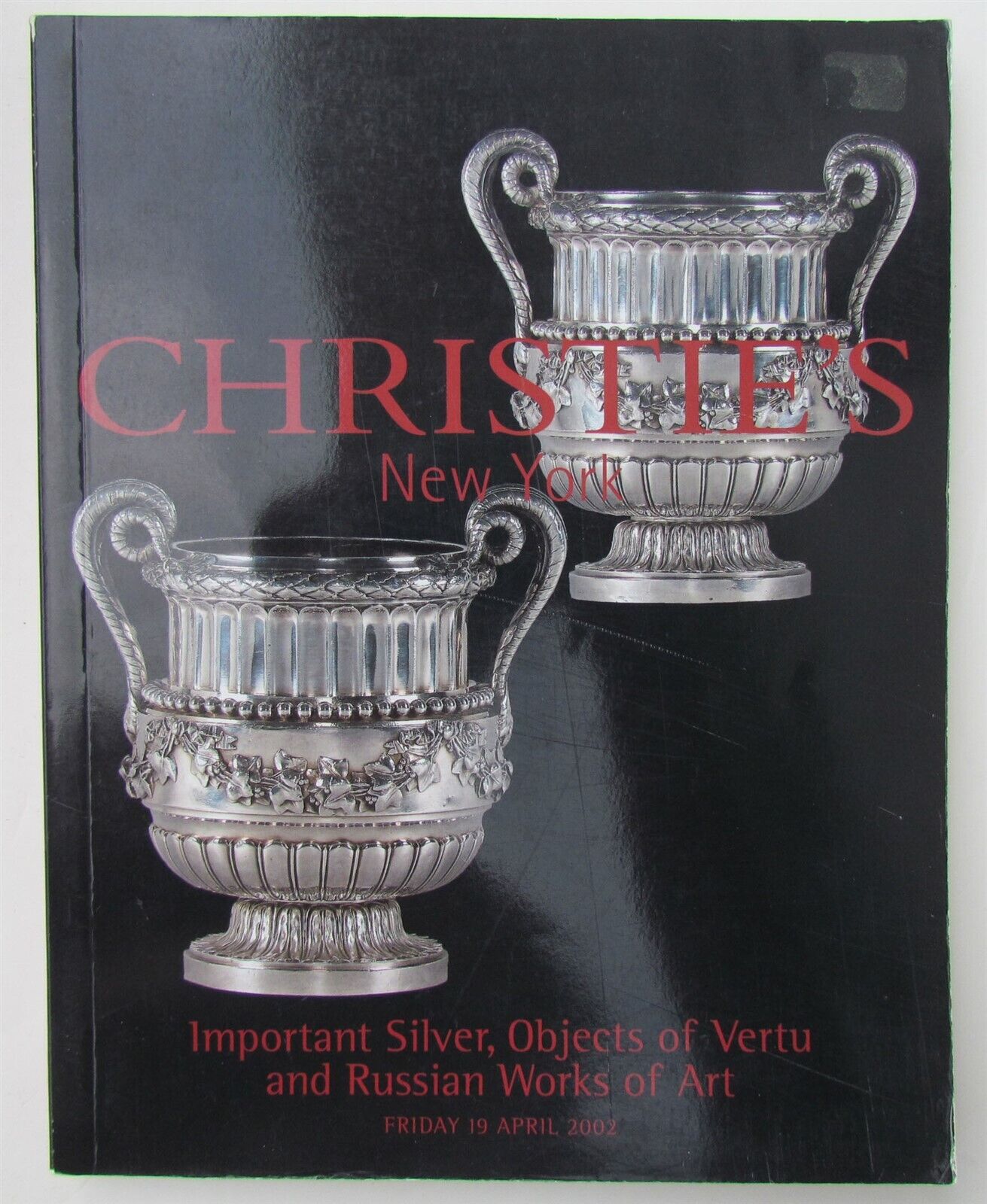 SILVER & RUSSIAN ART CHRISTIE'S AUCTION CATALOG 2002 NEW YORK