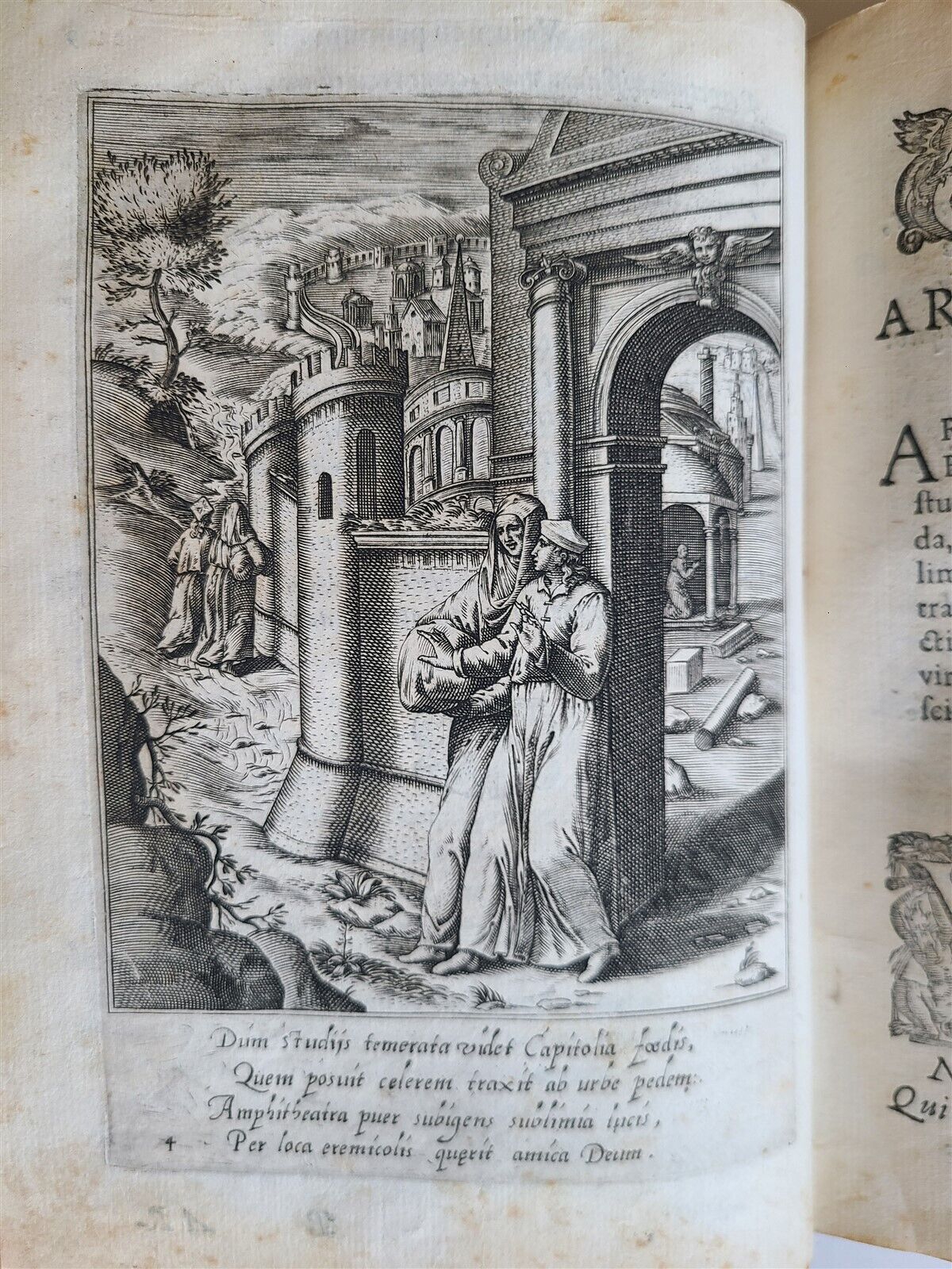 1587 ILLUSTRATED w/ 52 PLATES Speculum & Exemplar Christocolarum Vita antique