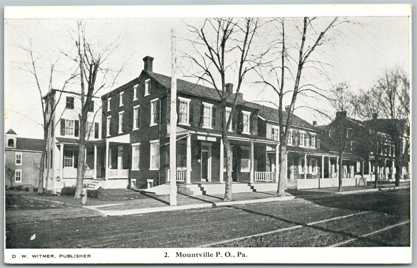 MOUNTVILLE PA  ANTIQUE POSTCARD