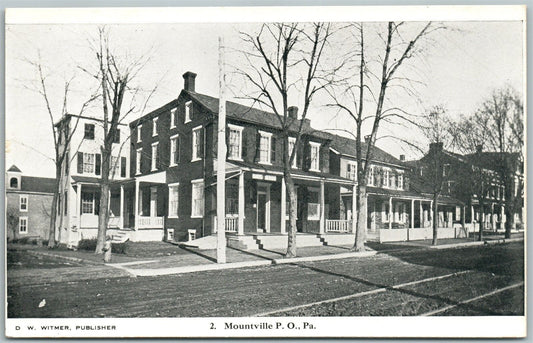 MOUNTVILLE PA  ANTIQUE POSTCARD