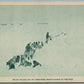 COMMANDER PEARY'S MARCH TO THE POLE ANTIQUE POSTCARD