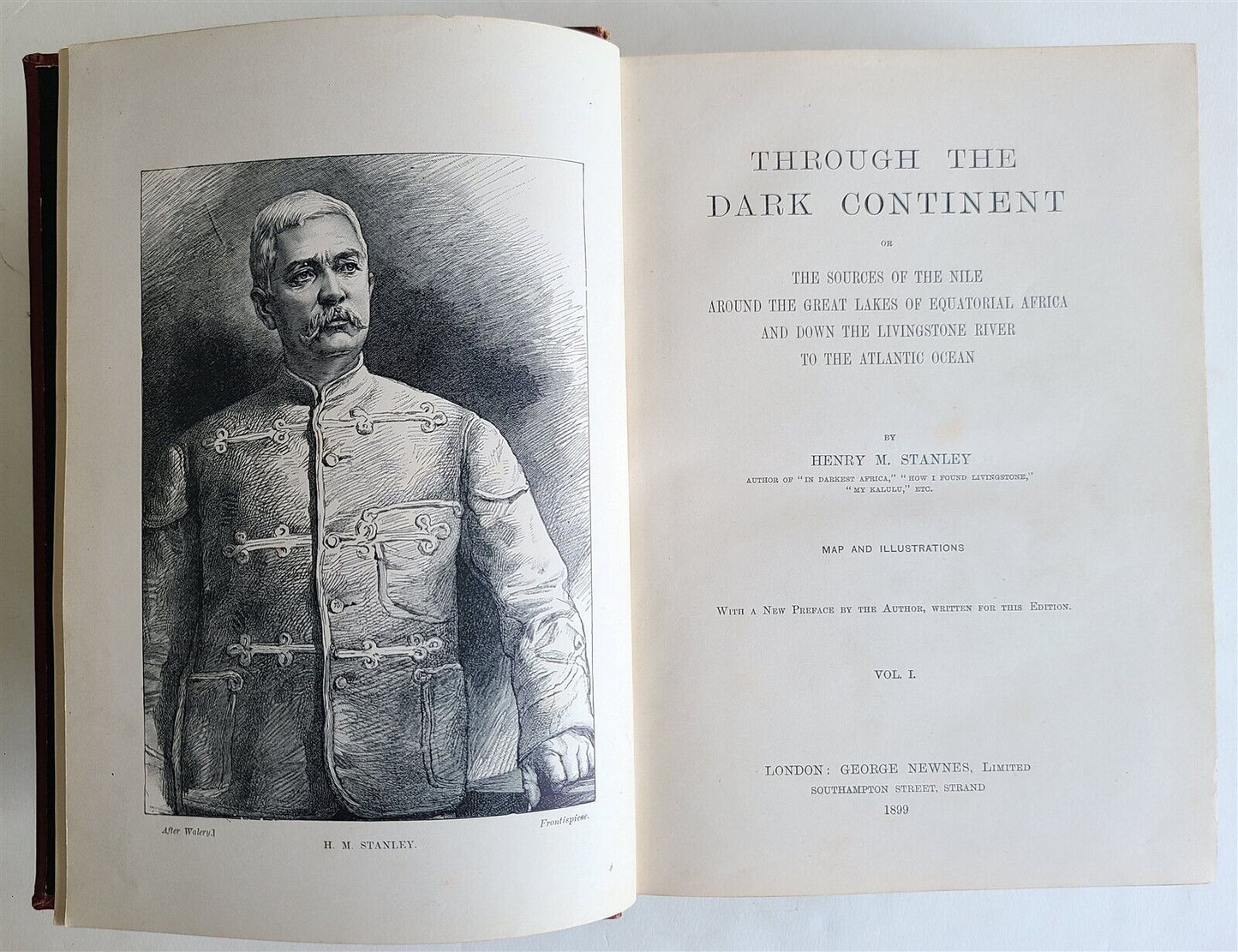 1899 THROUGH the DARK CONTINENT H. STANLEY antique illustrated Africa travel V.I