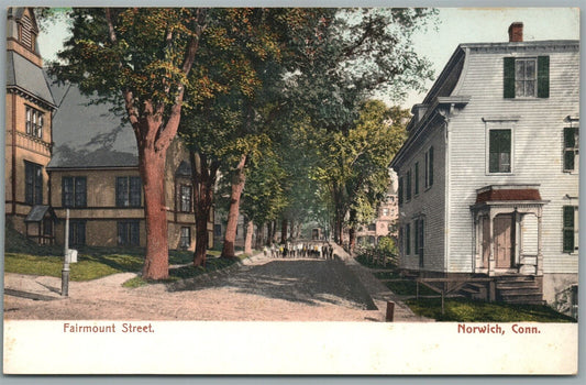 NORWICH CT FAIRMOUNT STREET ANTIQUE POSTCARD