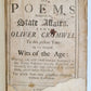 1710 POEMS RELATING TO STATE AFFAIRS FROM OLIVER CROMWELL - PRESENT TIME antique