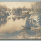 LAKE HOPATCONG NJ PISEK'S LITTLE VENICE ANTIQUE REAL PHOTO POSTCARD RPPC