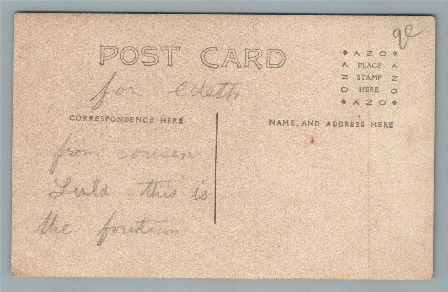 NEWVILLE PA PARSONAGE STREET ANTIQUE REAL PHOTO POSTCARD RPPC