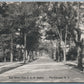 FORT EDWARD NY EAST STREET from D & H RAILROAD STATION ANTIQUE POSTCARD